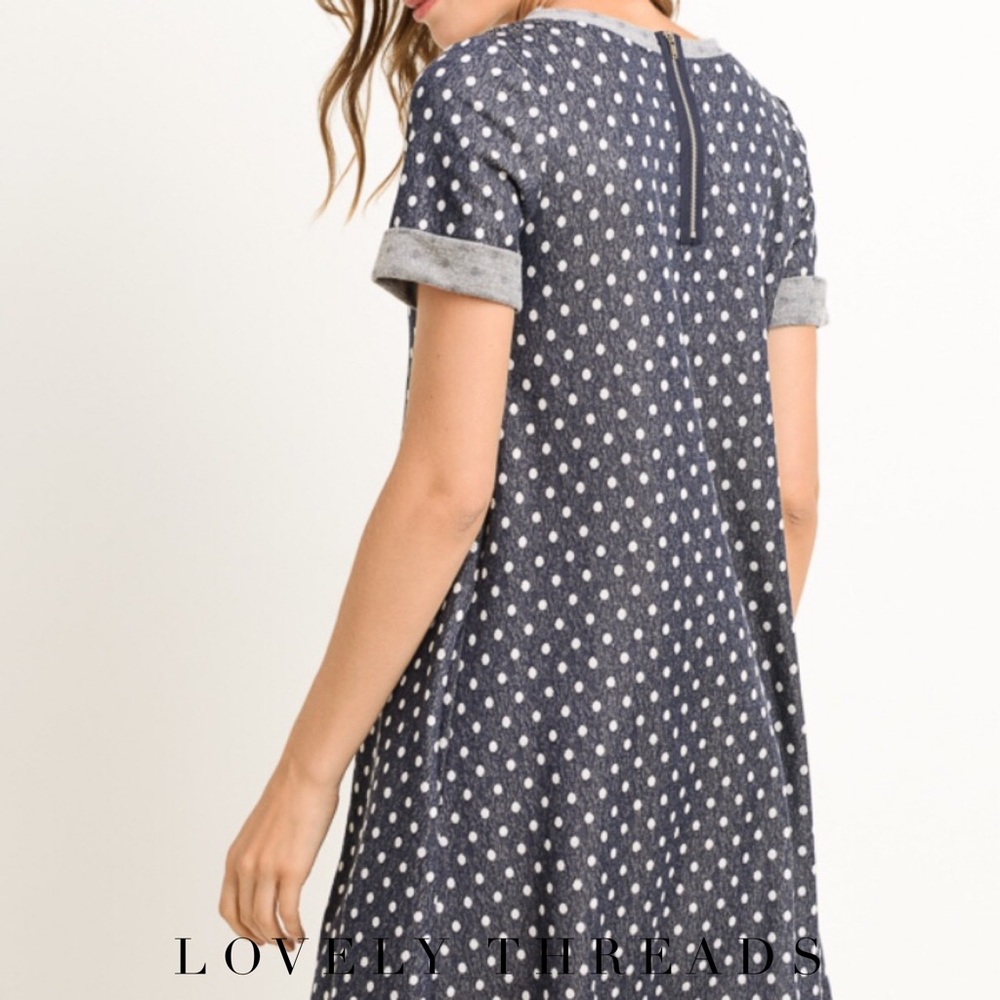 Polka Dot Tee Shirt Dress